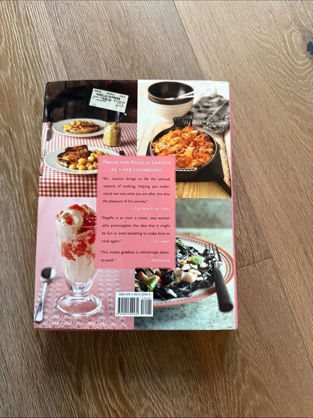 adidas Black Cookbook Cover with Pink Title Accents